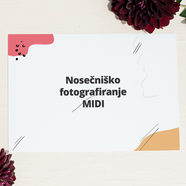 Darilni bon za nosečniško fotografiranje - MIDI